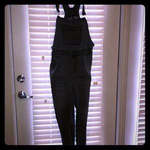 Grey overall jeans